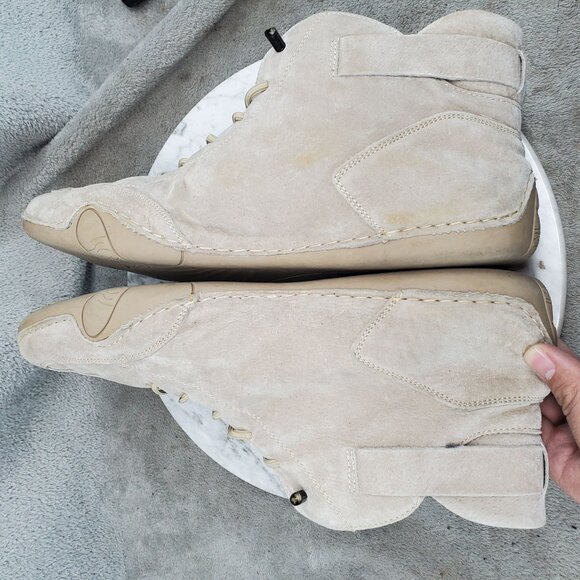 Cloohoo Shoes Mens EU 48 US 14 Tan Suede Ankle Chukka Boots - Picture 11 of 12